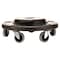 Rubbermaid Commercial Brute Quiet Dolly, 250 lb Capacity, 18.25 dia. x 6.63h, Black FG264043BLA - alternate 2